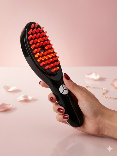 Electric Massage Comb – Blue & Red Light Therapy